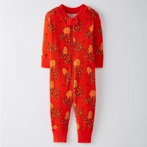 Night Night Sleeper In Organic Cotton in Octopus Orange/Red Print